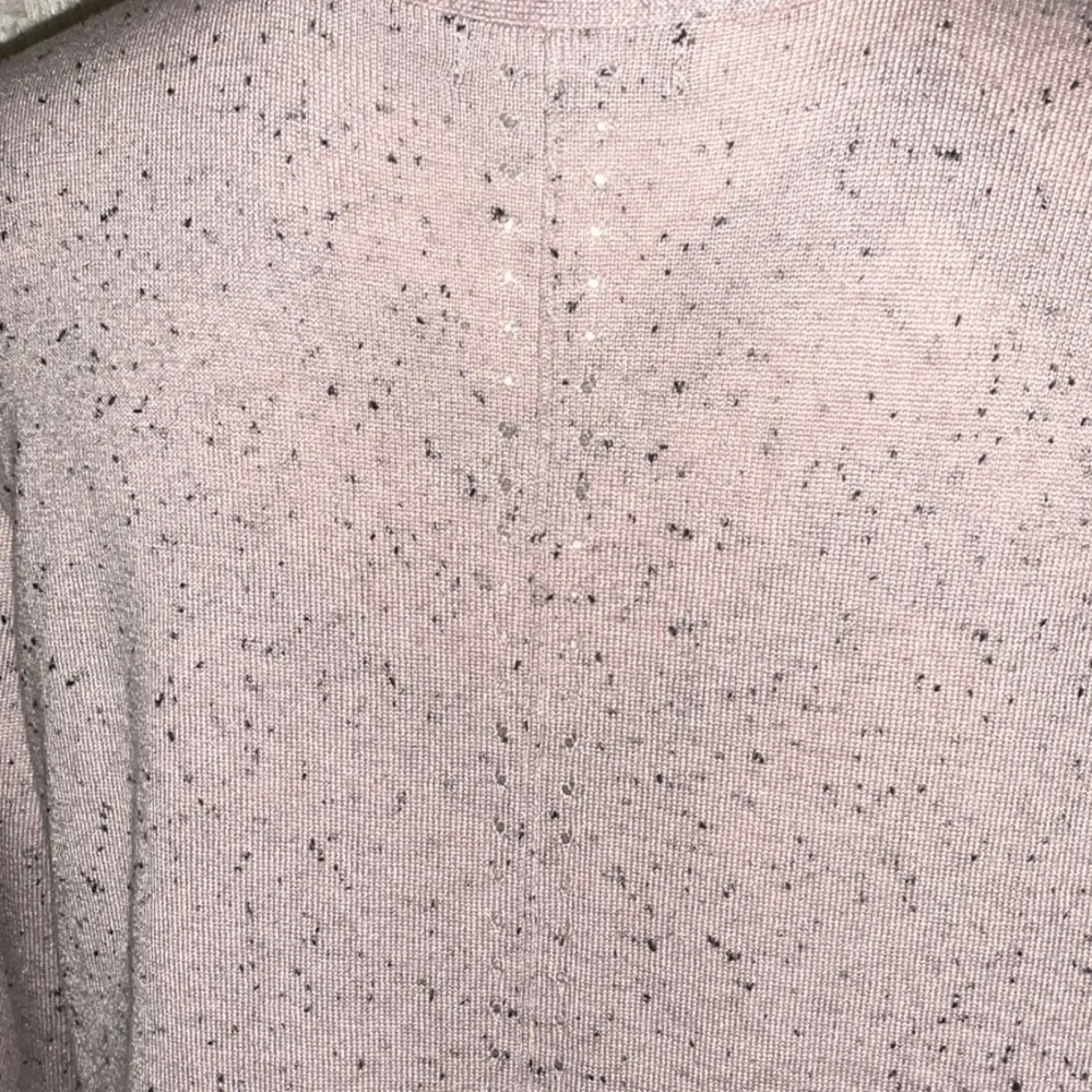 Pink Open Front Cardigan with Black Flecks by Verve Ami - Size Medium - Picture 7 of 10